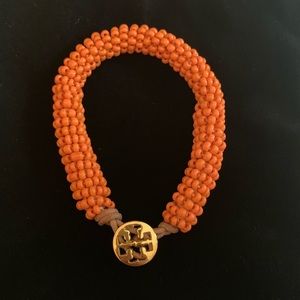 Tory Burch Orange Beaded Bracelet